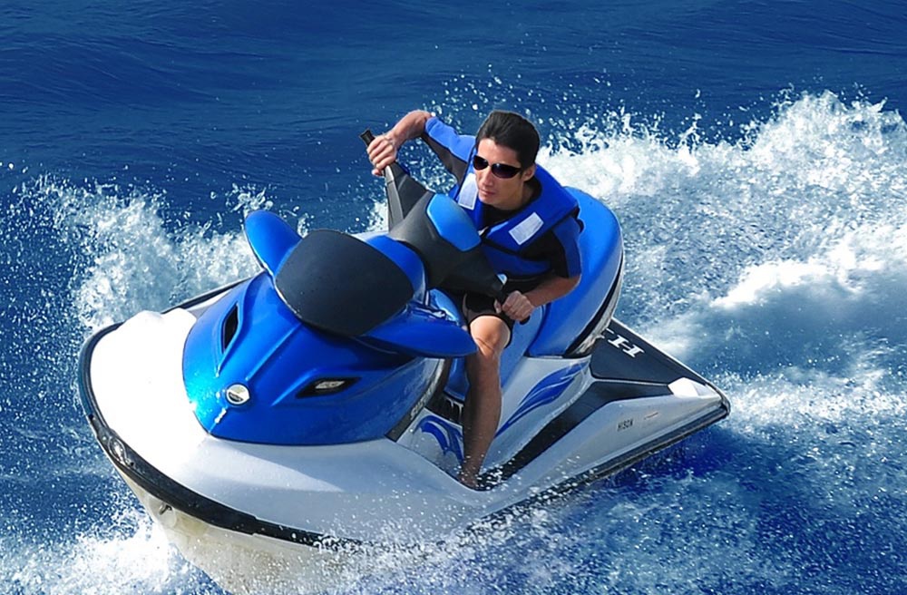 Couple enjoying the Sea-Doo life